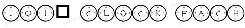 101! Clock Face字体转换